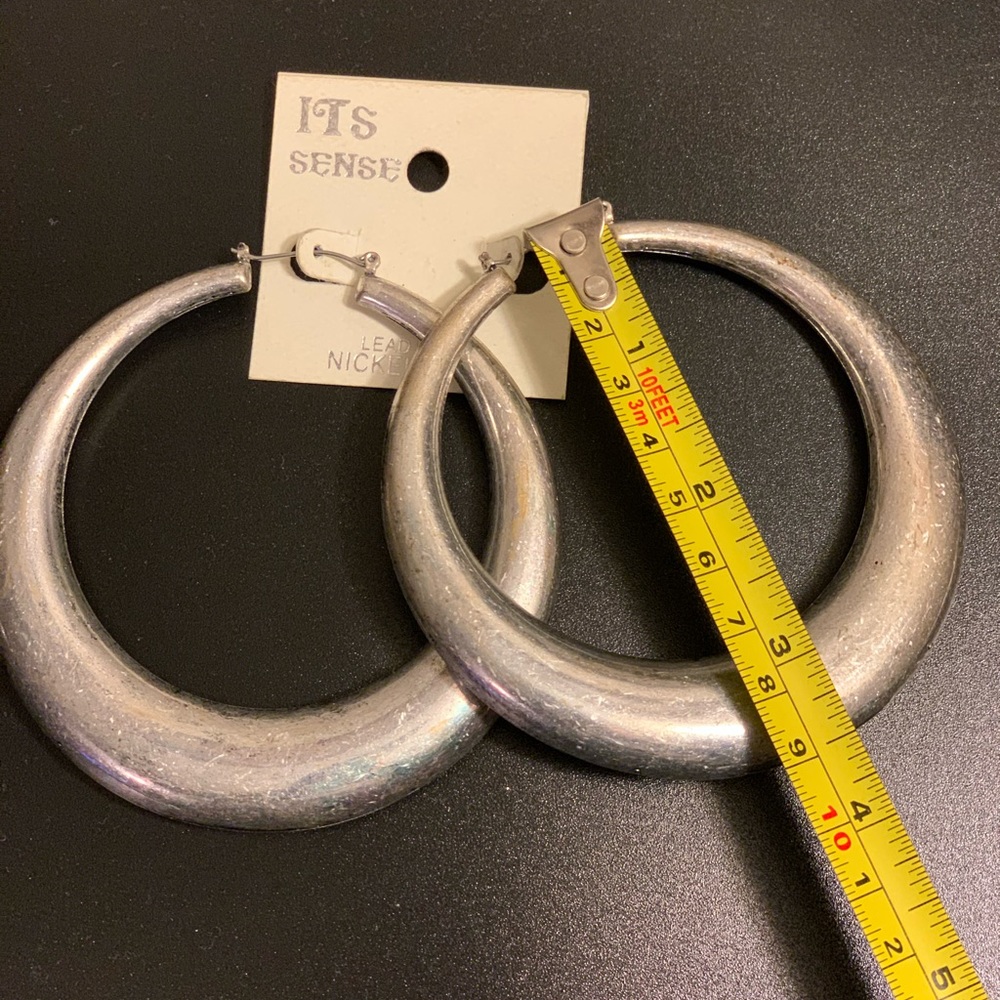 Large Hoop earrings - Picture 4 of 5
